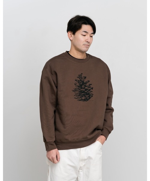 Knuu(ヌウ)の「Pinecorn Sweatshirt(Tシャツ/カットソー・メンズ・ヘザーグレー/ホワイト/ブラウン・SMALL/MEDIUM/LARGE/X-LARGE)」の8枚目の写真