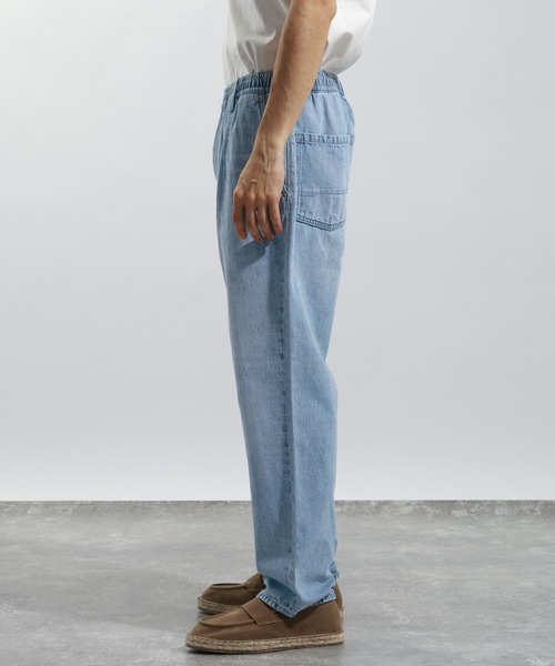 BAYFLOW（ベイフロー）の「コットンリネンテーパードデニムパンツ【リラックスシルエット】（デニムパンツ・メンズ・ダークブルー/ライトブルー・LARGE/MEDIUM）」の13枚目の写真