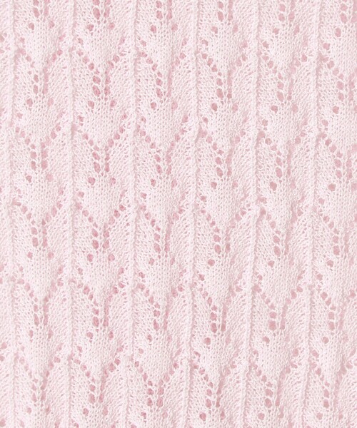 EMMEL REFINES(エメルリファインズ)の「<EMMEL REFINES>EM HW スカシアミ ショートスリーブ ニット(ニット/セーター・レディース・ライトピンク/ケリーグリーン・FREE)」の20枚目の写真