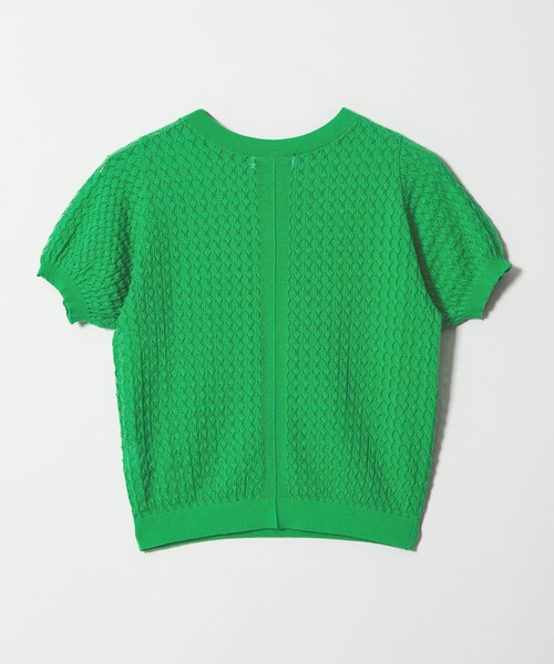 EMMEL REFINES(エメルリファインズ)の「<EMMEL REFINES>EM HW スカシアミ ショートスリーブ ニット(ニット/セーター・レディース・ライトピンク/ケリーグリーン・FREE)」の22枚目の写真