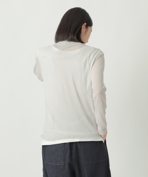 Plantation(プランテーション)の「エジプトコットン / カットソー(Tシャツ/カットソー・レディース・ライトグレー/ホワイト/ブラック・M size)」の5枚目の写真