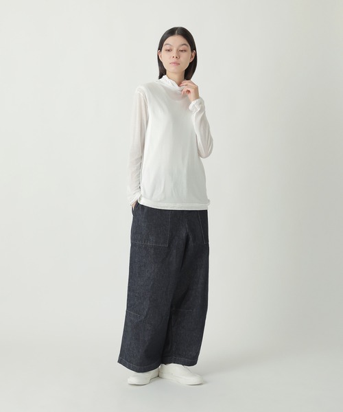Plantation(プランテーション)の「エジプトコットン / カットソー(Tシャツ/カットソー・レディース・ライトグレー/ホワイト/ブラック・M size)」の7枚目の写真