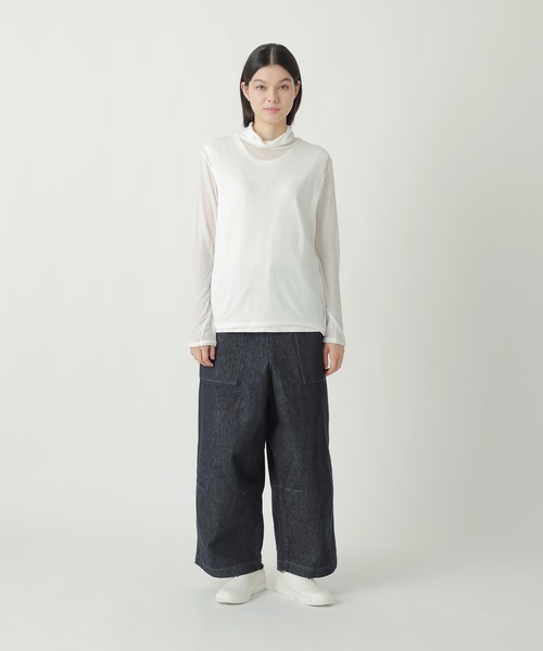 Plantation(プランテーション)の「エジプトコットン / カットソー(Tシャツ/カットソー・レディース・ライトグレー/ホワイト/ブラック・M size)」の8枚目の写真