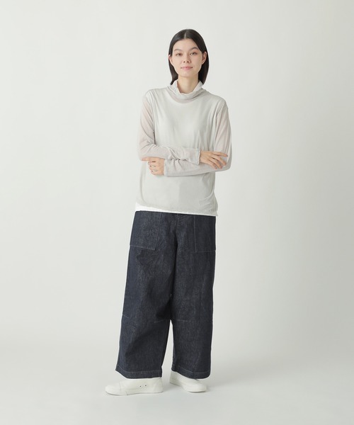 Plantation(プランテーション)の「エジプトコットン / カットソー(Tシャツ/カットソー・レディース・ライトグレー/ホワイト/ブラック・M size)」の6枚目の写真