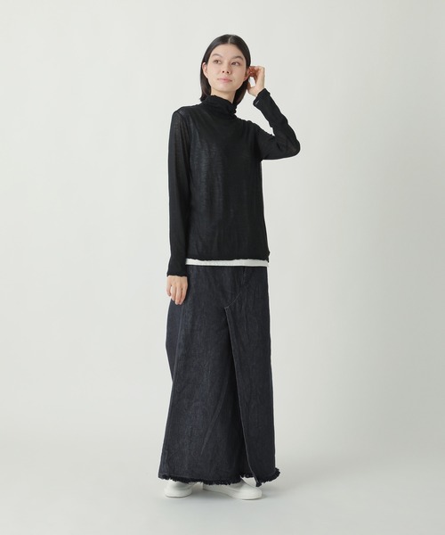 Plantation(プランテーション)の「エジプトコットン / カットソー(Tシャツ/カットソー・レディース・ライトグレー/ホワイト/ブラック・M size)」の9枚目の写真