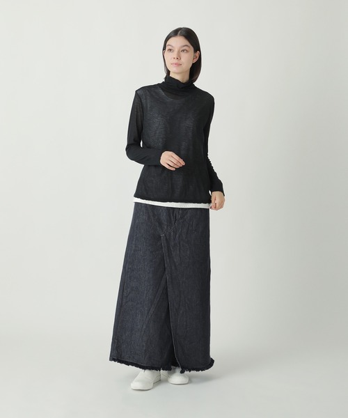 Plantation(プランテーション)の「エジプトコットン / カットソー(Tシャツ/カットソー・レディース・ライトグレー/ホワイト/ブラック・M size)」の12枚目の写真