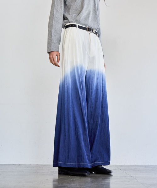 HARE（ハレ）の「Dip Dyeワイドパンツ(HARE)（その他パンツ・メンズ・ブラック系その他/ブルー系その他・FREE）」の12枚目の写真