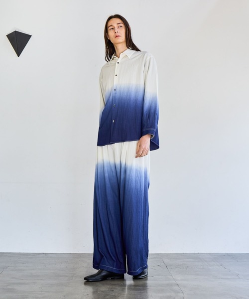 HARE（ハレ）の「Dip Dyeワイドパンツ(HARE)（その他パンツ・メンズ・ブラック系その他/ブルー系その他・FREE）」の5枚目の写真