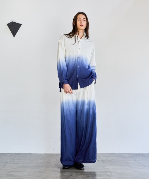 HARE（ハレ）の「Dip Dyeワイドパンツ(HARE)（その他パンツ・メンズ・ブラック系その他/ブルー系その他・FREE）」の6枚目の写真