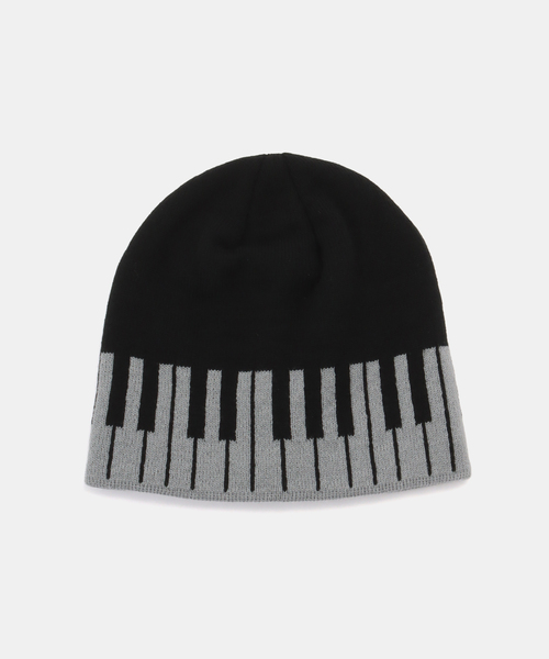 Oriens JOURNAL STANDARD(オリエンス ジャーナルスタンダード)の「【Praying/プレイング】Piano Key Beanie(ニットキャップ/ビーニー・レディース・ブラック・FREE)」の1枚目の写真