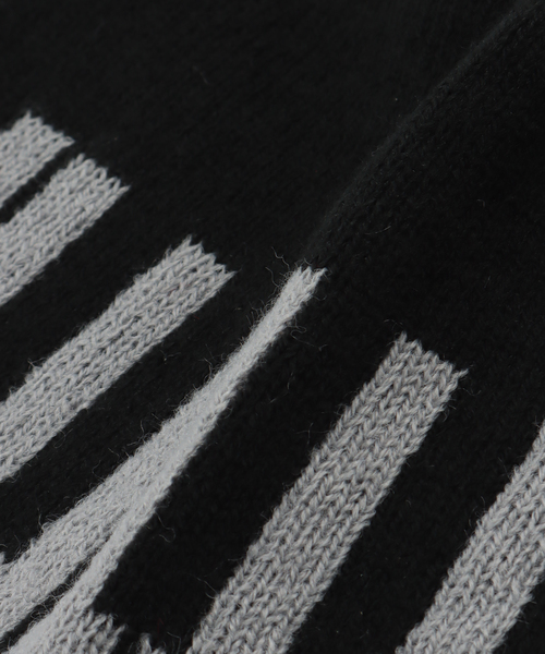 Oriens JOURNAL STANDARD(オリエンス ジャーナルスタンダード)の「【Praying/プレイング】Piano Key Beanie(ニットキャップ/ビーニー・レディース・ブラック・FREE)」の4枚目の写真