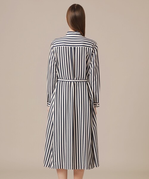 MACKINTOSH LONDON(マッキントッシュ ロンドン)の「【婦人画報4月号掲載】ドビーストライプワンピース(ワンピース・レディース・ネイビー・40/38)」の7枚目の写真