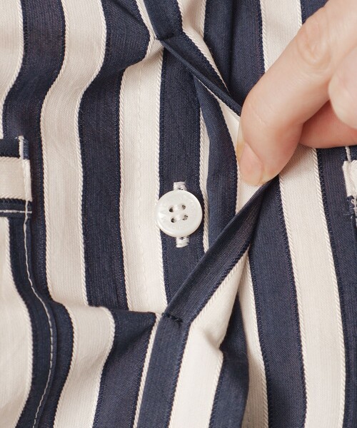 MACKINTOSH LONDON(マッキントッシュ ロンドン)の「【婦人画報4月号掲載】ドビーストライプワンピース(ワンピース・レディース・ネイビー・40/38)」の10枚目の写真