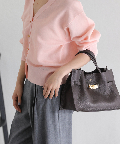 La TOTALITE（ラトータリテ）の「VIOLAd’ORO / ヴィオラドーロ ダブルフェイスレザーバッグ（ショルダーバッグ・レディース・アイボリー/ブラウン・FREE）」の11枚目の写真