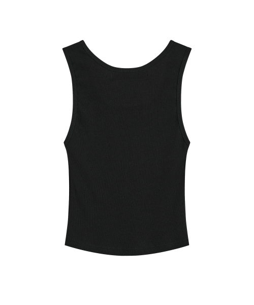 Rest&Recreation（レストアンドレクリエーション）の「SHORT TANK TOP - BLACK（Tシャツ/カットソー・レディース・その他・ONE）」の2枚目の写真