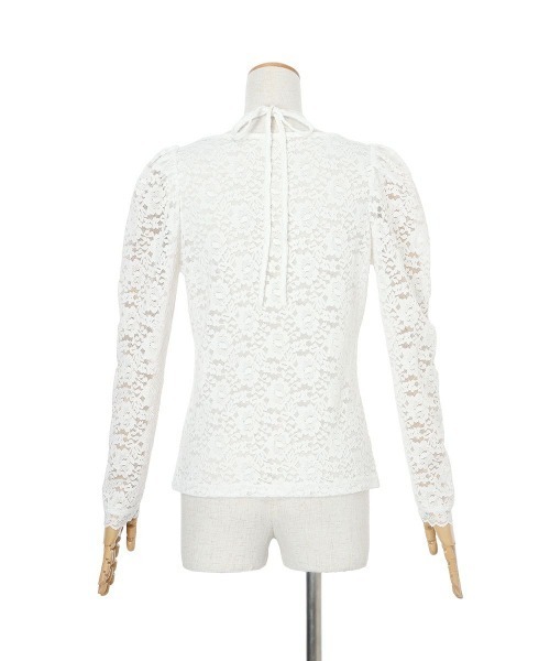 an another angelus（アンアナザーアンジェラス）の「ホルターリボン2wayレーストップス（Tシャツ/カットソー・レディース・クリーム/オフホワイト・FREE）」の6枚目の写真