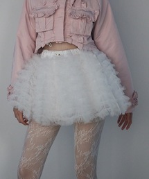 lilLilly | チュールティアードミニスカート(スカート)