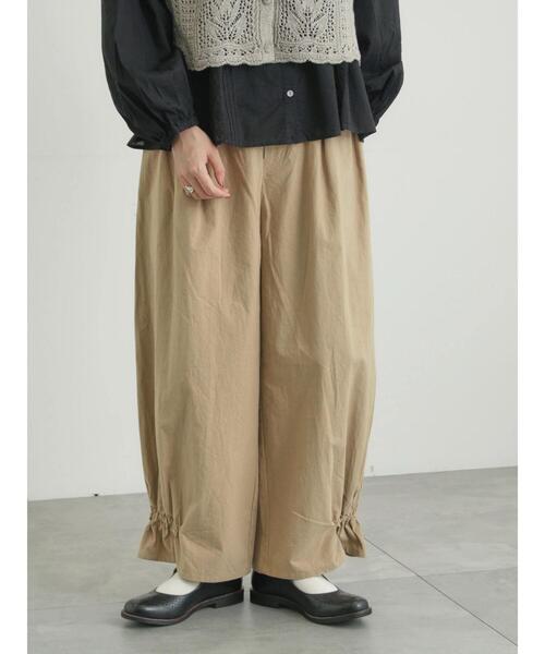 TSUHARU by Samansa Mos2（ツハルバイサマンサモスモス）の「馬布バレルパンツ（その他パンツ・レディース・ブラック/キナリ/ベージュ・F）」の3枚目の写真
