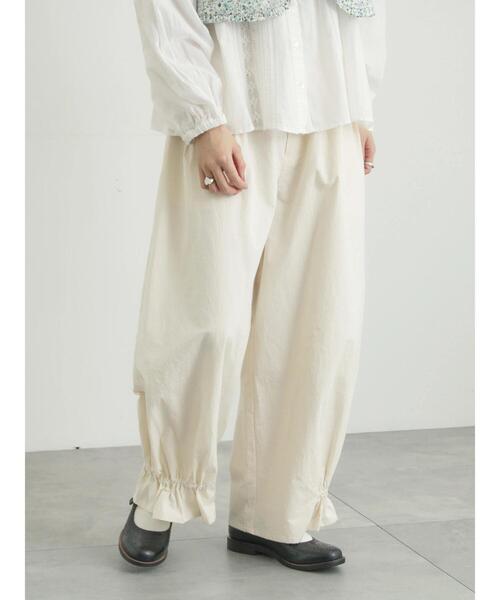 TSUHARU by Samansa Mos2（ツハルバイサマンサモスモス）の「馬布バレルパンツ（その他パンツ・レディース・ブラック/キナリ/ベージュ・F）」の22枚目の写真