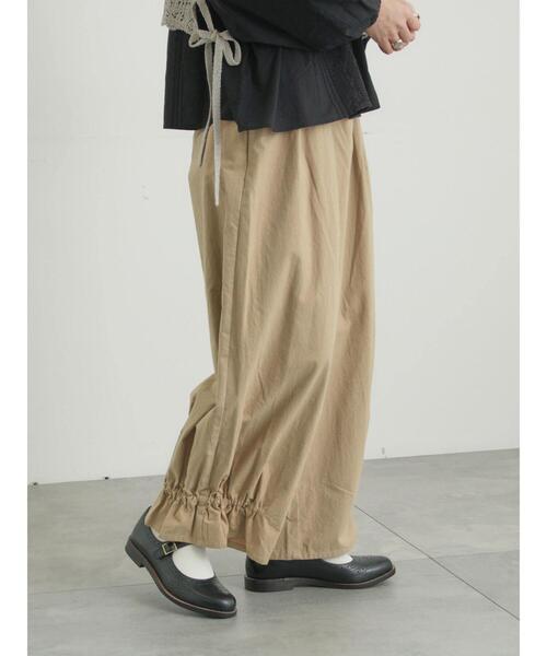 TSUHARU by Samansa Mos2（ツハルバイサマンサモスモス）の「馬布バレルパンツ（その他パンツ・レディース・ブラック/キナリ/ベージュ・F）」の16枚目の写真