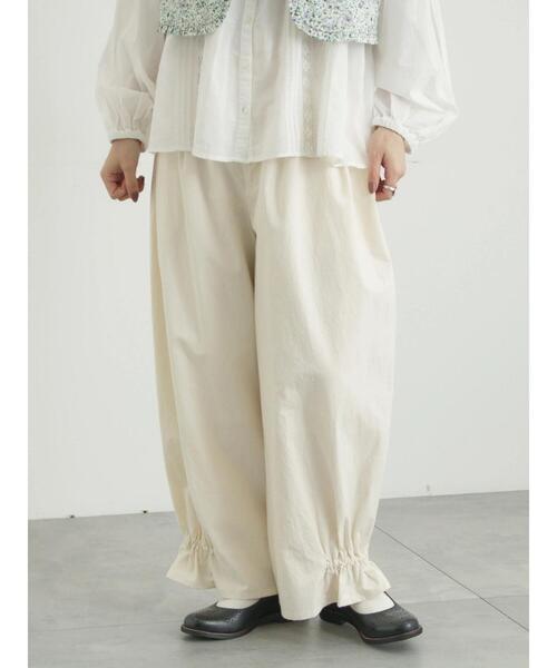 TSUHARU by Samansa Mos2（ツハルバイサマンサモスモス）の「馬布バレルパンツ（その他パンツ・レディース・ブラック/キナリ/ベージュ・F）」の12枚目の写真