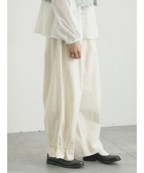 TSUHARU by Samansa Mos2（ツハルバイサマンサモスモス）の「馬布バレルパンツ（その他パンツ・レディース・ブラック/キナリ/ベージュ・F）」の10枚目の写真