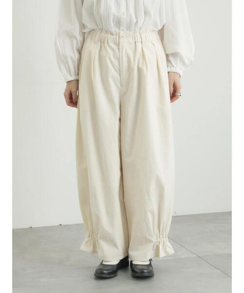 TSUHARU by Samansa Mos2（ツハルバイサマンサモスモス）の「馬布バレルパンツ（その他パンツ・レディース・ブラック/キナリ/ベージュ・F）」の7枚目の写真