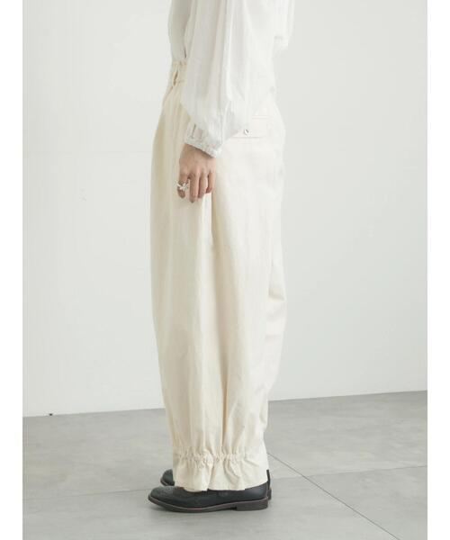 TSUHARU by Samansa Mos2（ツハルバイサマンサモスモス）の「馬布バレルパンツ（その他パンツ・レディース・ブラック/キナリ/ベージュ・F）」の6枚目の写真