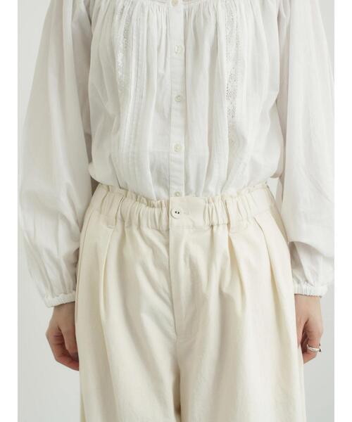 TSUHARU by Samansa Mos2（ツハルバイサマンサモスモス）の「馬布バレルパンツ（その他パンツ・レディース・ブラック/キナリ/ベージュ・F）」の4枚目の写真