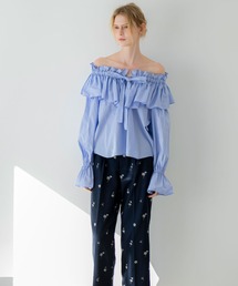 NOELA | 【Premium】フラワー刺繍パンツ(その他パンツ)