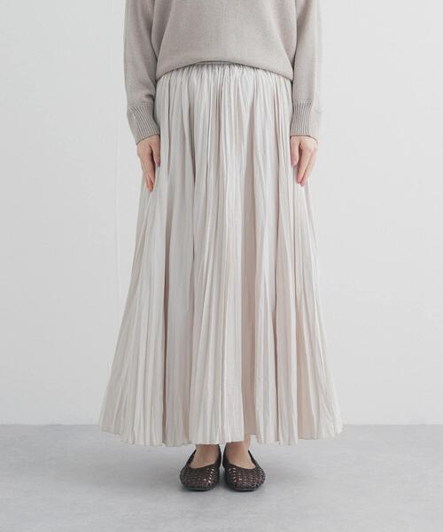 URBAN RESEARCH DOORS(アーバンリサーチドアーズ)の「タフタランダムプリーツスカート(スカート・レディース・ホワイト系その他/ブラック・FREE)」の10枚目の写真