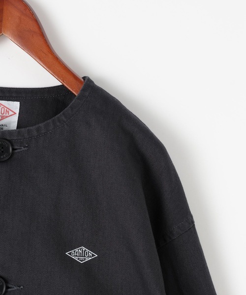 DANTON(ダントン)の「【DANTON(ダントン)】ノーカラージャケット2(ノーカラージャケット・レディース・ブラック・MEDIUM)」の3枚目の写真
