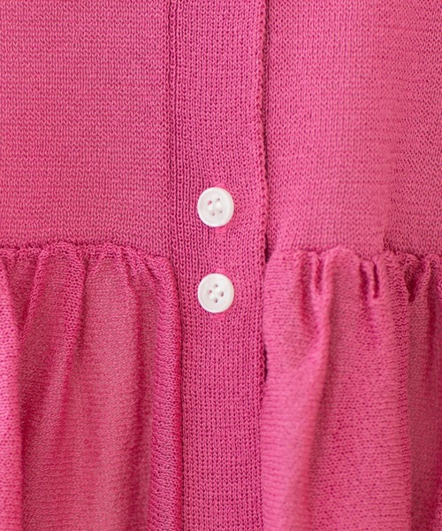 SHOO・LA・RUE(シューラルー)の「七分袖ペプラムニットカーディガン(カーディガン/ボレロ・レディース・ブラック/ブルー系その他/オレンジ/ピンク系/ダークブラウン/ホワイト・00)」の20枚目の写真