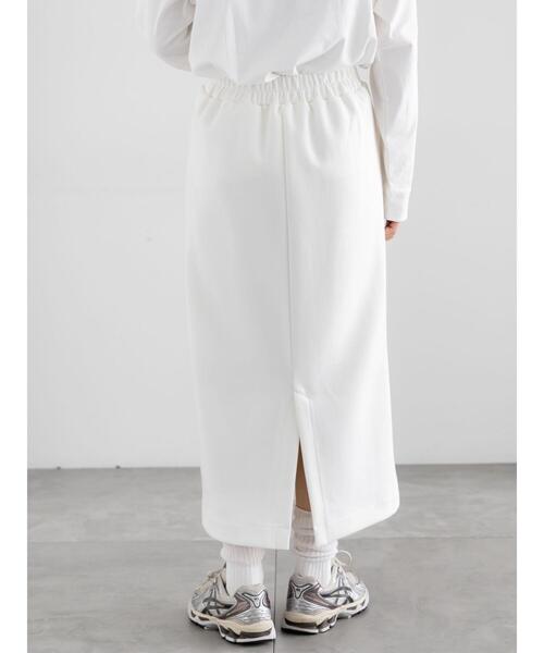 Te chichi（テチチ）の「ダンボールナロースカート（セットアップ可）（スカート・レディース・オフホワイト/シルバーグレー/ブラック・F）」の8枚目の写真