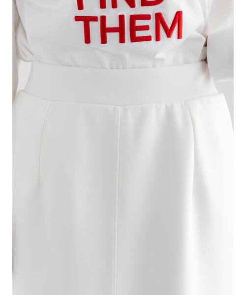 Te chichi（テチチ）の「ダンボールナロースカート（セットアップ可）（スカート・レディース・オフホワイト/シルバーグレー/ブラック・F）」の10枚目の写真