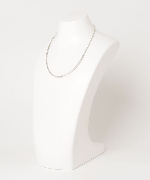 ACE by MORIZANE（エースバイモリザネ）の「【ACE by morizane】Mosaic bit beads necklace（ネックレス・メンズ・シルバー・45cm）」の2枚目の写真