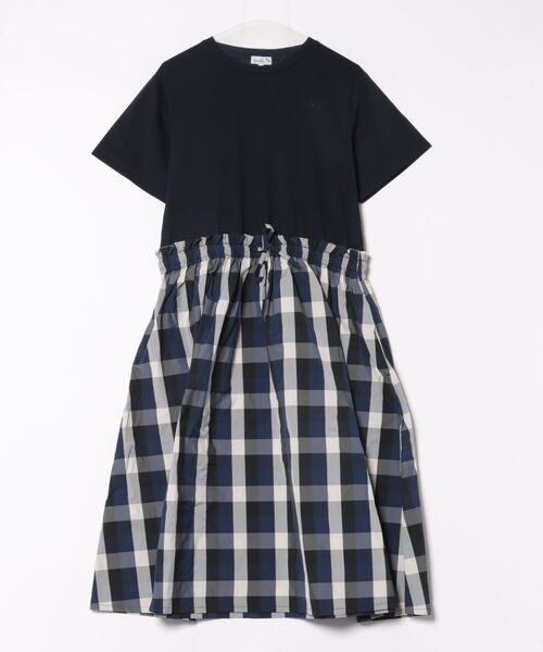 Arnold Palmer（アーノルドパーマー）の「異素材コンビ ワンピース（ワンピース・レディース・ネイビー/アイボリー/ブラック・L/M/S）」の3枚目の写真