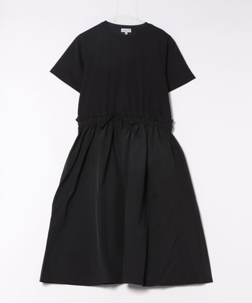 Arnold Palmer（アーノルドパーマー）の「異素材コンビ ワンピース（ワンピース・レディース・ネイビー/アイボリー/ブラック・L/M/S）」の2枚目の写真