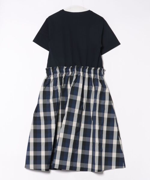 Arnold Palmer（アーノルドパーマー）の「異素材コンビ ワンピース（ワンピース・レディース・ネイビー/アイボリー/ブラック・L/M/S）」の4枚目の写真