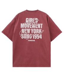 X-girl（エックスガール）の「FADED MIX FONT LOGO S/S BIG TEE DRESS（ワンピース）」