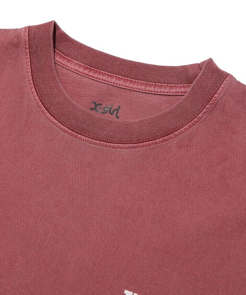 X-girl(エックスガール)の「FADED MIX FONT LOGO S/S BIG TEE DRESS(ワンピース・レディース・ブラック/オリーブ/バーガンディー・S/M)」の11枚目の写真