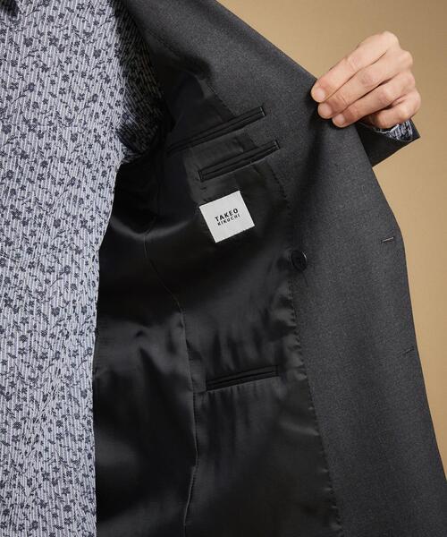 TAKEO KIKUCHI（タケオキクチ）の「ストレッチダブルジャケット（テーラードジャケット・メンズ・ブラック/チャコールグレー・04/03/02）」の10枚目の写真
