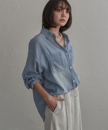 notch.（ノッチ）の「シアーデニムシャツ（シャツ/ブラウス）」