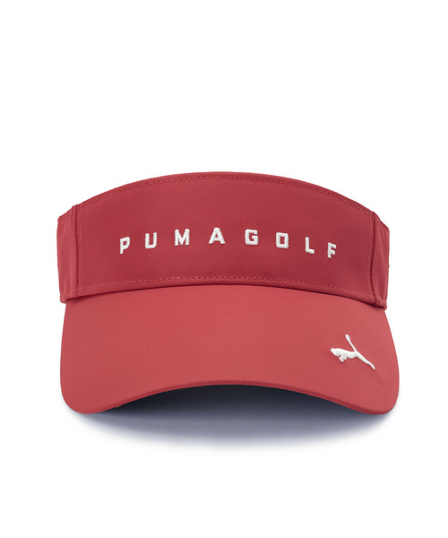PUMA(プーマ)の「PUMA プーマ ウィメンズ ゴルフ スピードキャット リボン バイザー(サンバイザー・レディース・ブラック/レッド・フリー)」の7枚目の写真