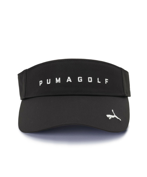 PUMA(プーマ)の「PUMA プーマ ウィメンズ ゴルフ スピードキャット リボン バイザー(サンバイザー・レディース・ブラック/レッド・フリー)」の4枚目の写真