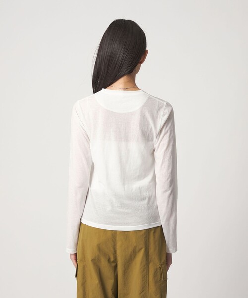 CITEN(シテン)の「<CITEN>シアーコンパクトロンT(Tシャツ/カットソー・レディース・ホワイト/ブラック/イエロー・FREE)」の17枚目の写真