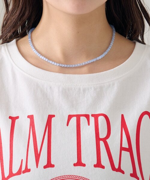 mystic（ミスティック）の「ショートロゴTシャツ（Tシャツ/カットソー・レディース・イエロー/オフホワイト・FREE）」の3枚目の写真