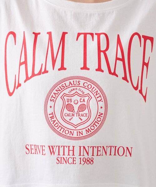 mystic（ミスティック）の「ショートロゴTシャツ（Tシャツ/カットソー・レディース・イエロー/オフホワイト・FREE）」の4枚目の写真