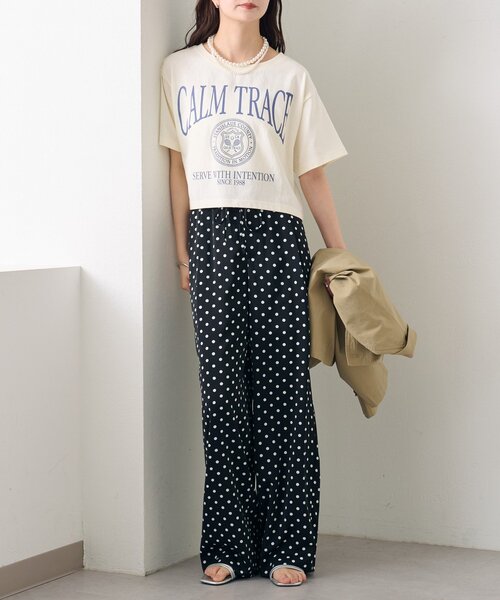 mystic（ミスティック）の「ショートロゴTシャツ（Tシャツ/カットソー・レディース・イエロー/オフホワイト・FREE）」の16枚目の写真