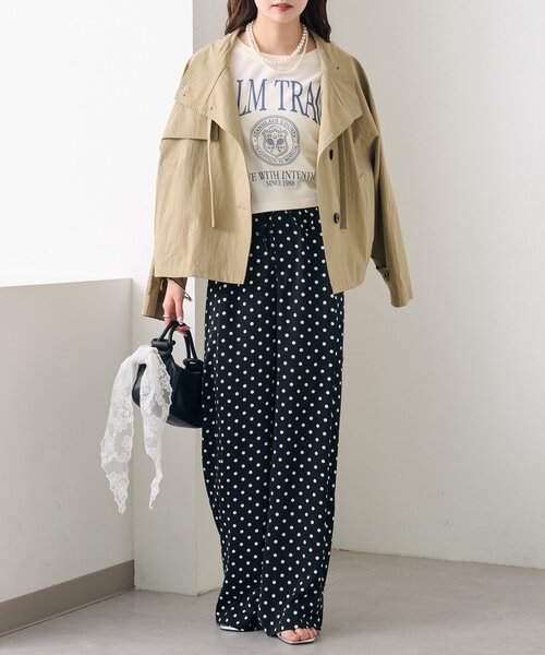 mystic（ミスティック）の「ショートロゴTシャツ（Tシャツ/カットソー・レディース・イエロー/オフホワイト・FREE）」の21枚目の写真